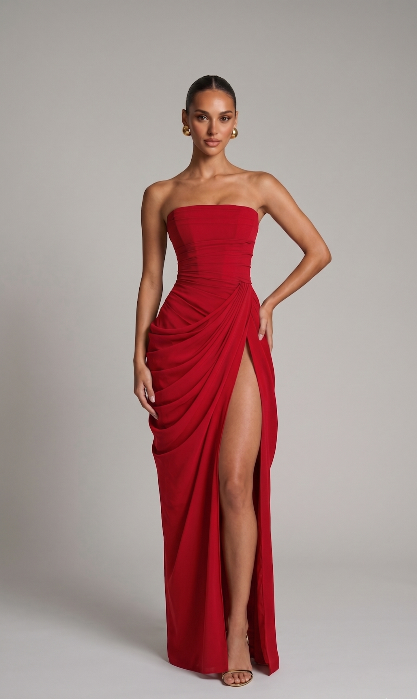 Abendkleid mit Beinschlitz