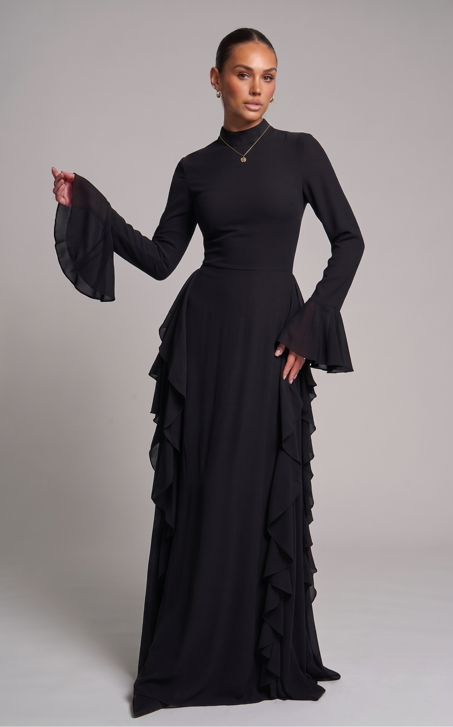 Elegantes Kleid mit Volants