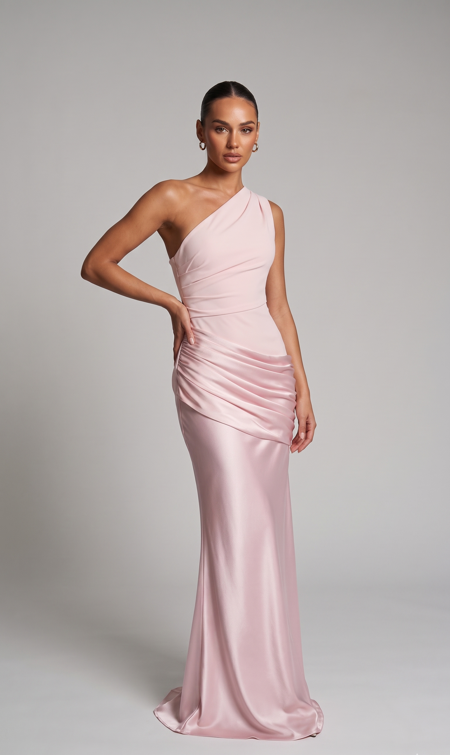 Elegantes One-Shoulder-Kleid
