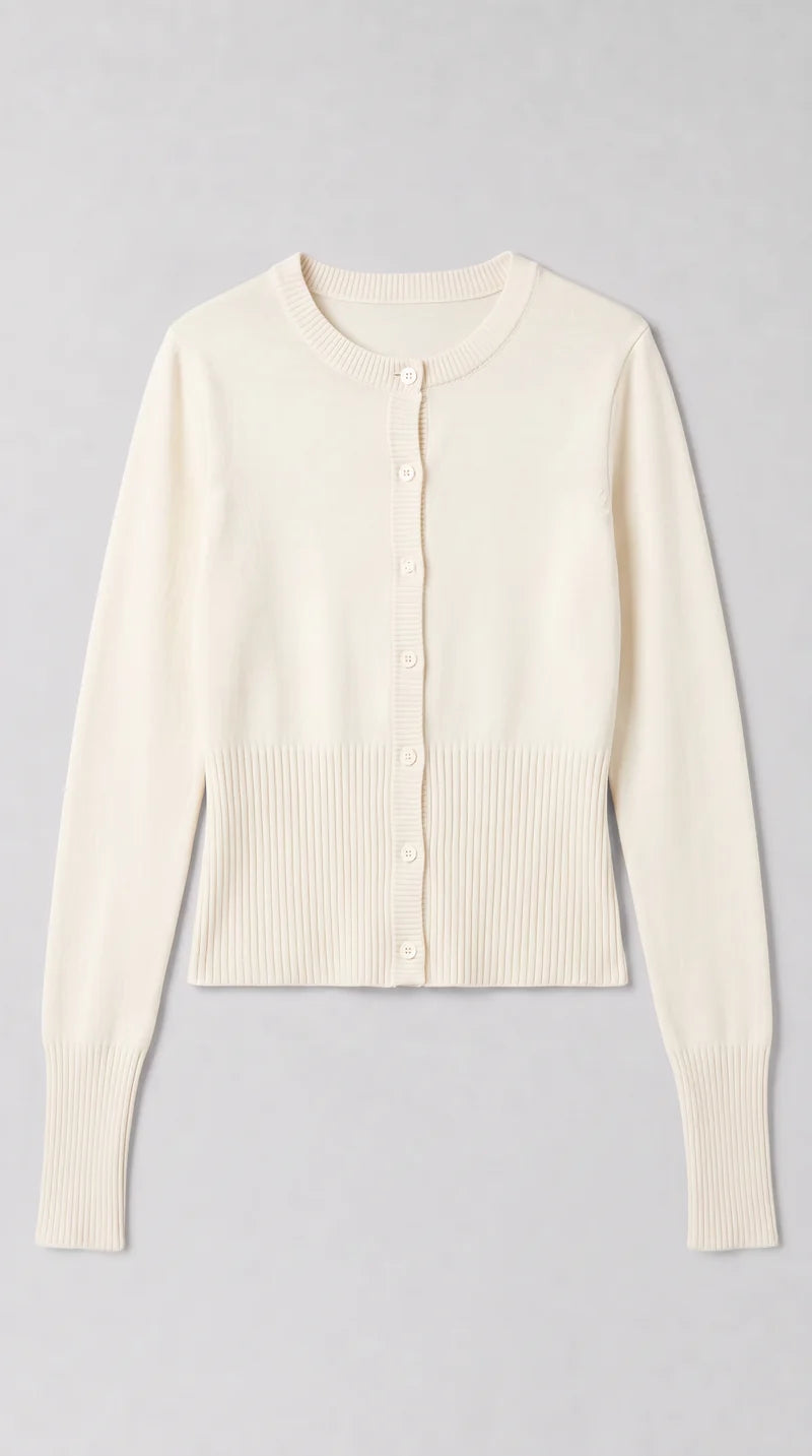 CROPPED STRICKJACKE