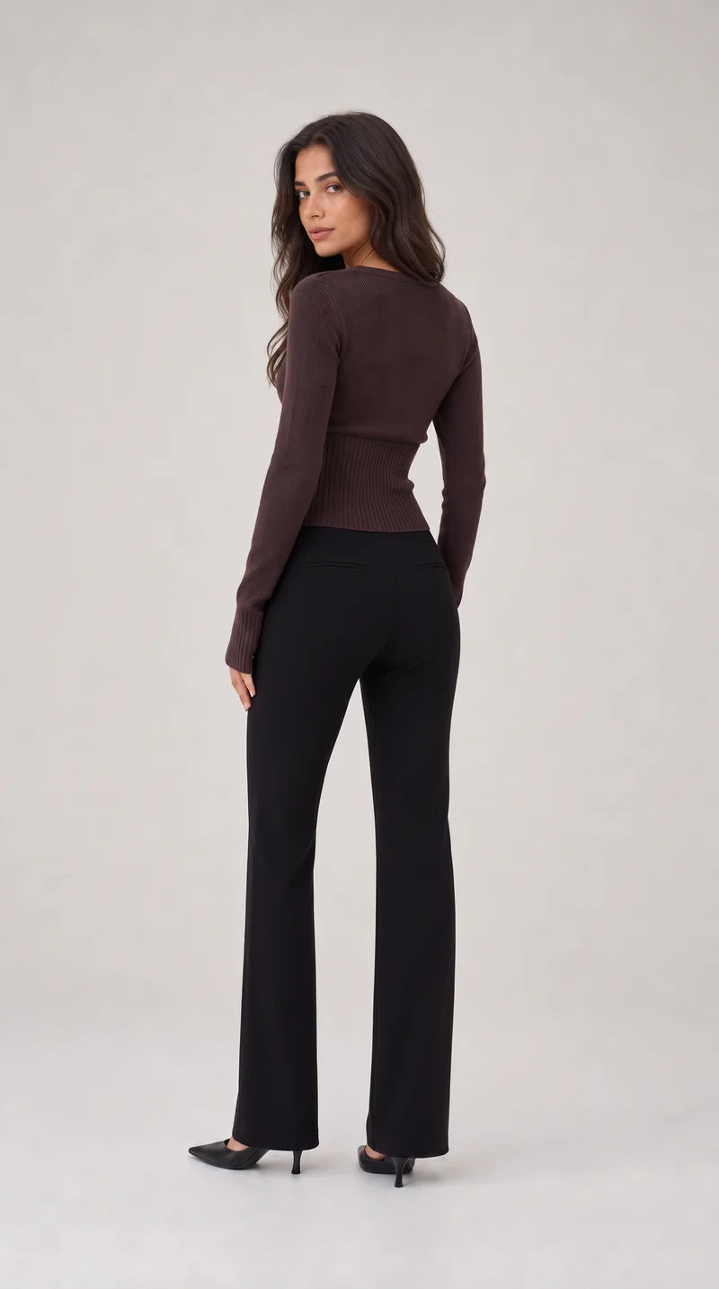 CROPPED STRICKJACKE