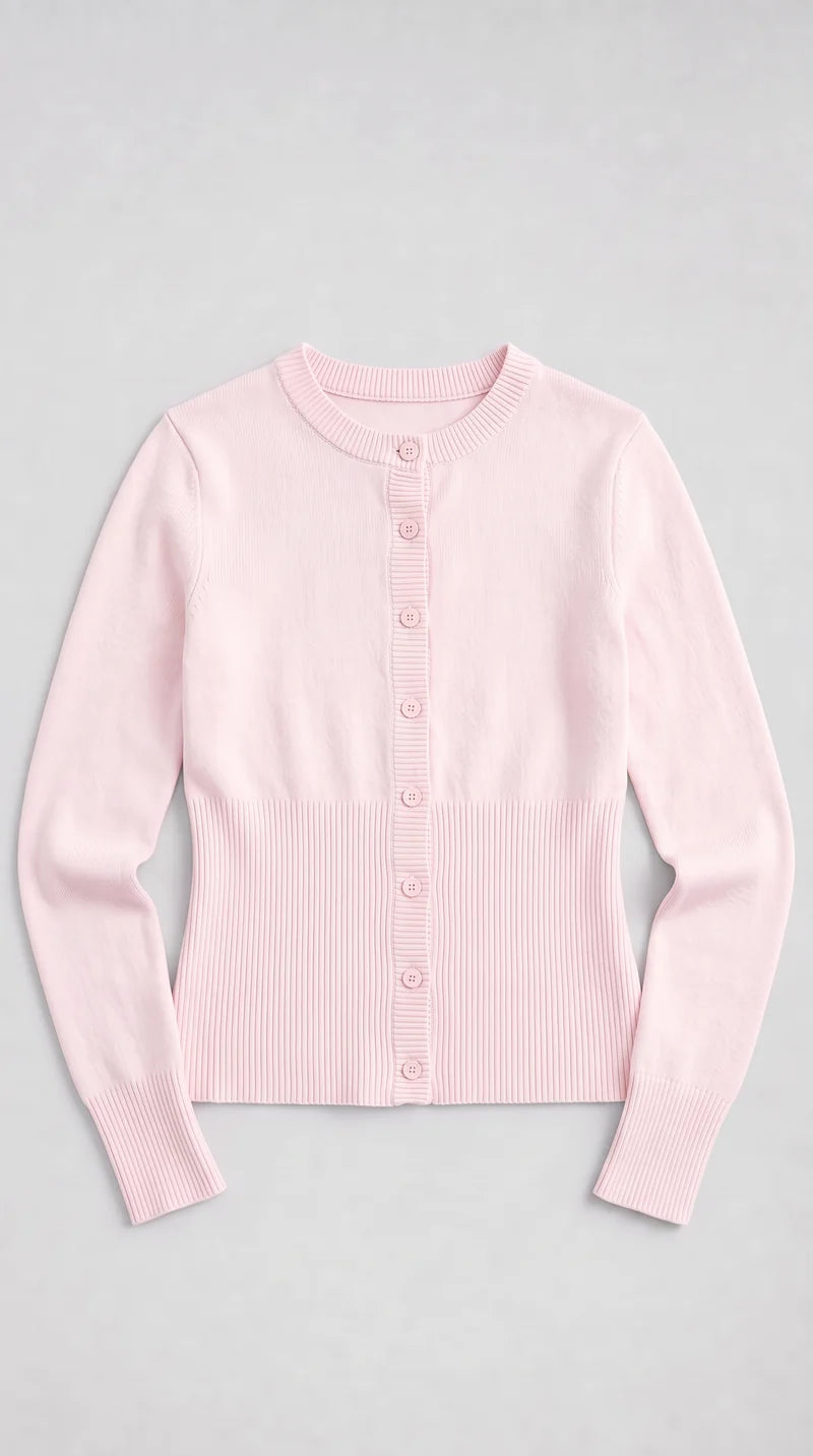 CROPPED STRICKJACKE